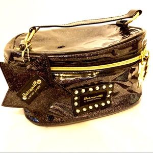 Betseyville Black Sparkle Makeup Bag